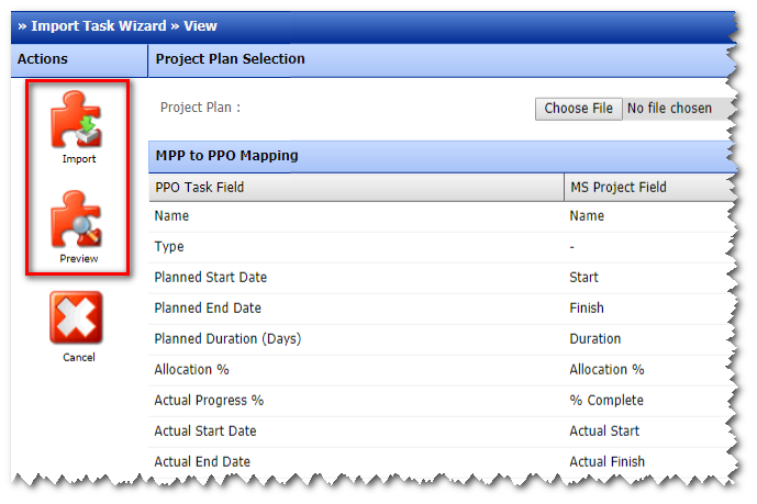 project task view