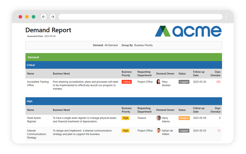 DemandReport